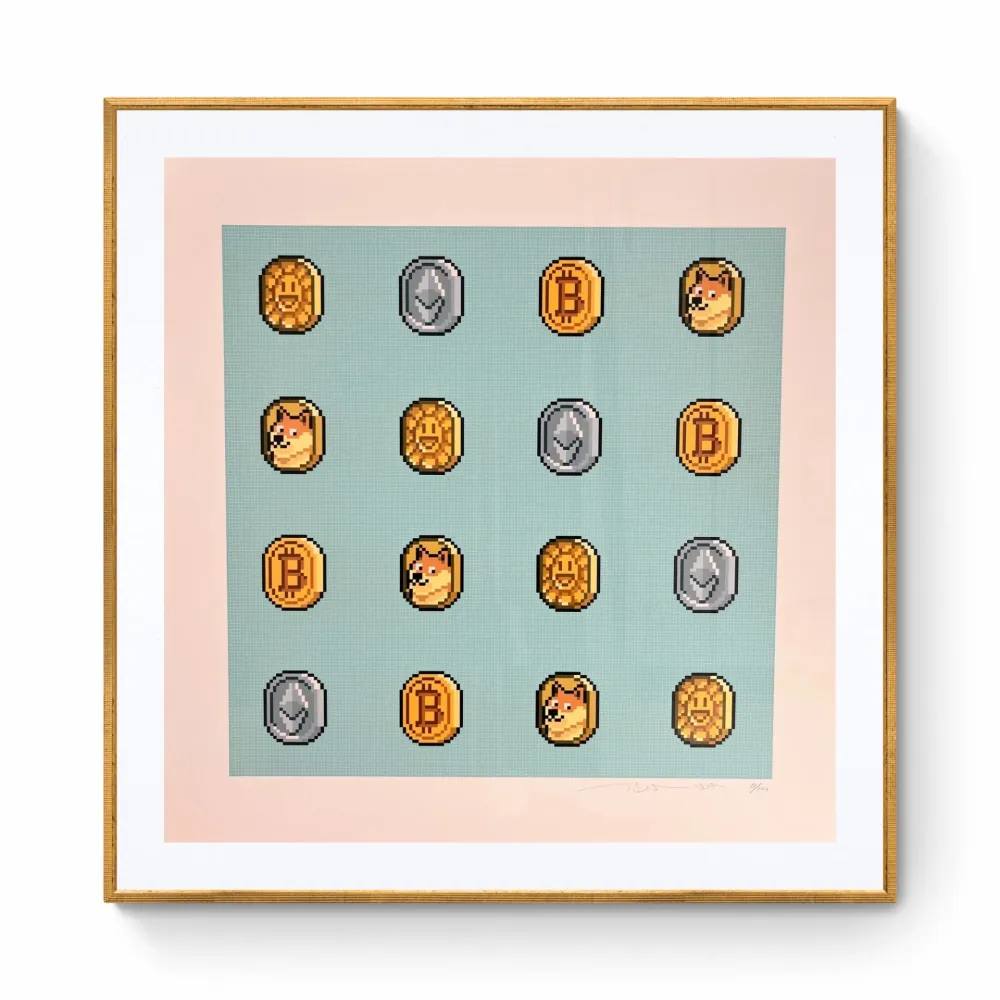 Zeefdruk Murakami - COIN and other Cryptocoins