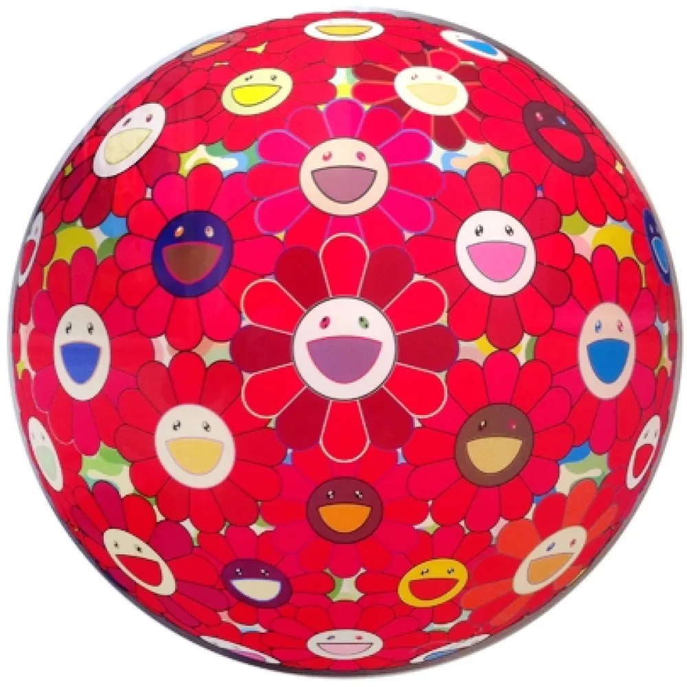 Lithografie Murakami - Flowerball Red Cliff