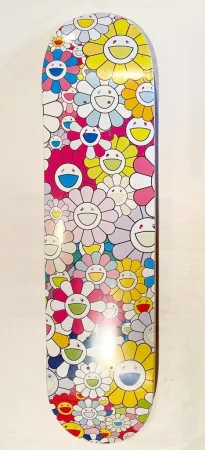 Zeefdruk Murakami - Flowers Skate Deck