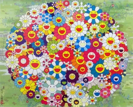 Lithografie Murakami - Open Your Hands Wide (Versailles)