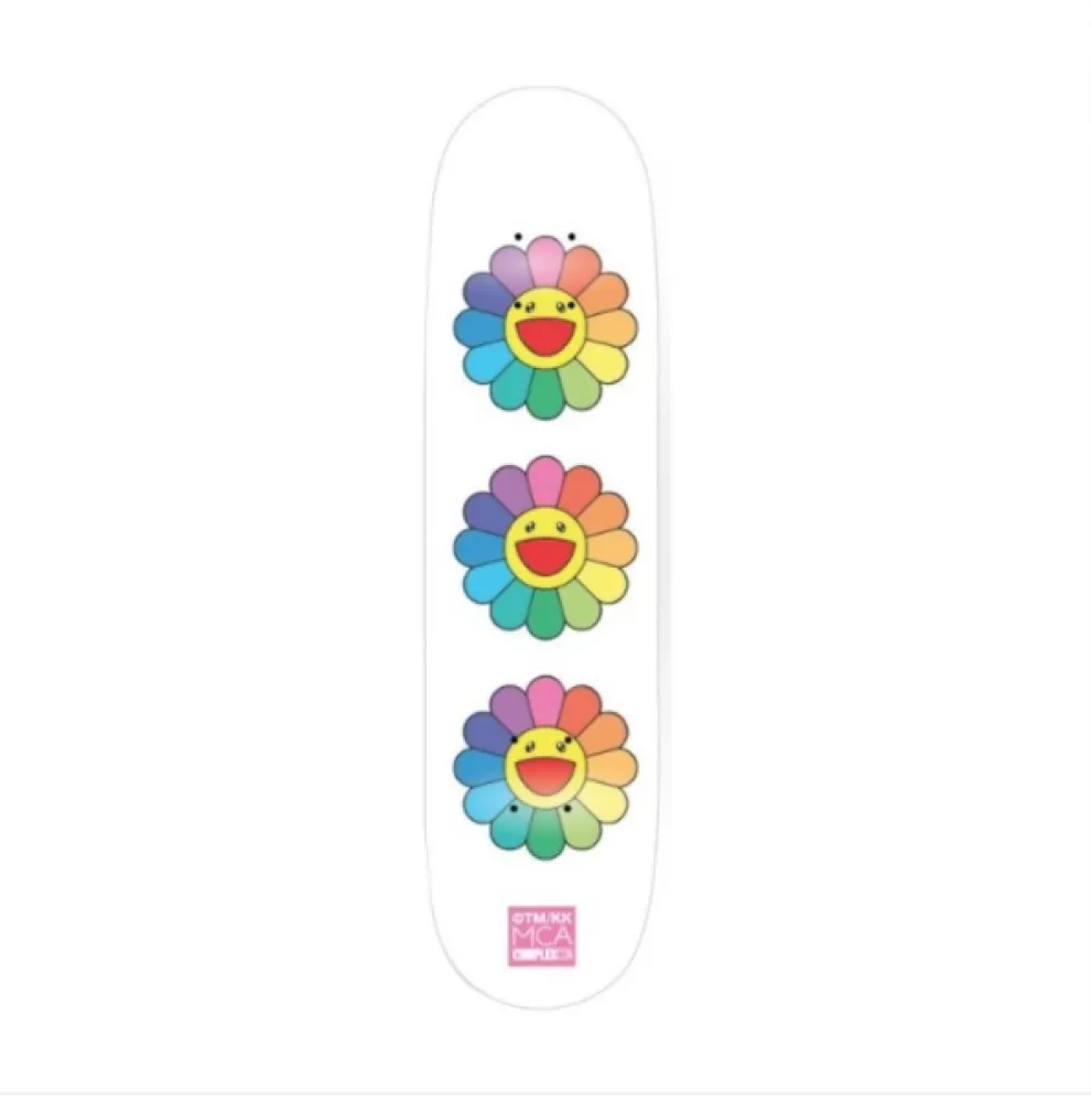 Geen Techniek Murakami - Rainbow Flower Skate Deck