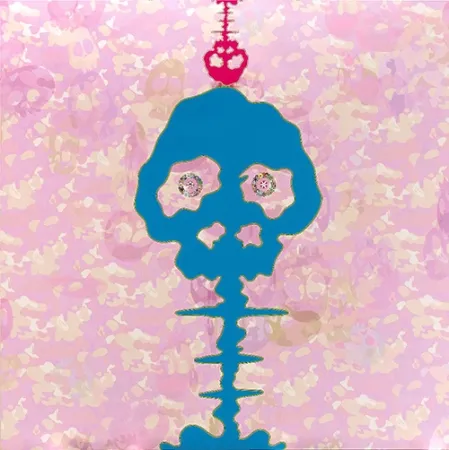 Lithografie Murakami - Time Bokan - Camouflage pink