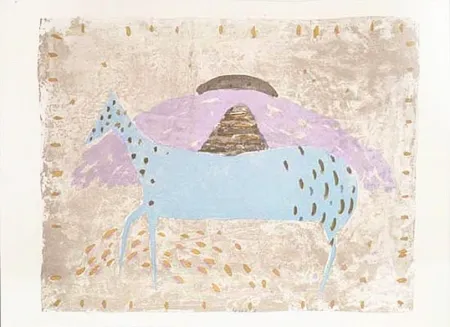 Lithografie Music - Cavallino azzurro