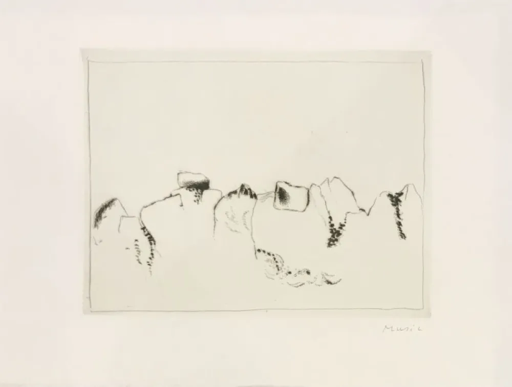 Gravure Music - Jardins déserts peut-être 