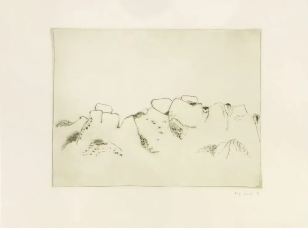 Gravure Music - Jardins déserts peut-être 