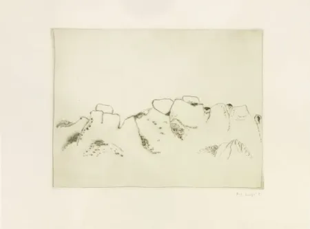 Gravure Music - Jardins déserts peut-être 