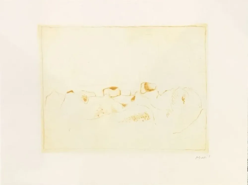 Gravure Music - Jardins déserts peut-être 