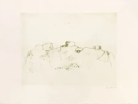 Gravure Music - Jardins déserts peut-être 