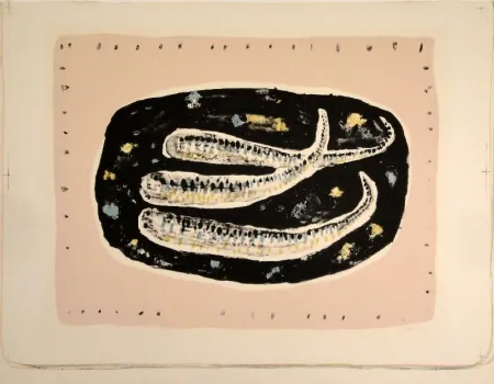 Lithografie Music - Poissons / Fische