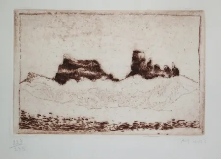 Ets En Aquatint Music - Voeux Lacourière 1978