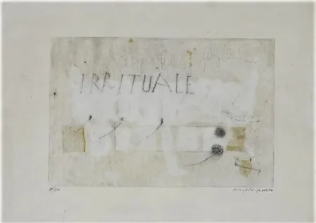 Ets En Aquatint Mussio - Irrituale