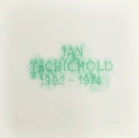 Lithografie Myles - A History of Type Design / Jan Tschichold, 1902-1974 (Berzona, Switzerland)