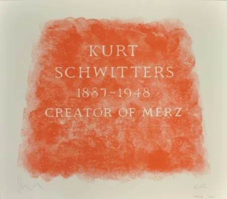 Lithografie Myles - A History of Type Design / Kurt Schwitters, 1887-1948 (Ambleside, England)