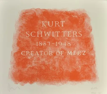 Lithografie Myles - A History of Type Design / Kurt Schwitters, 1887-1948 (Ambleside, England)