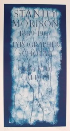 Lithografie Myles - A History of Type Design / Stanley Morison, 1889-1967 (London, England)