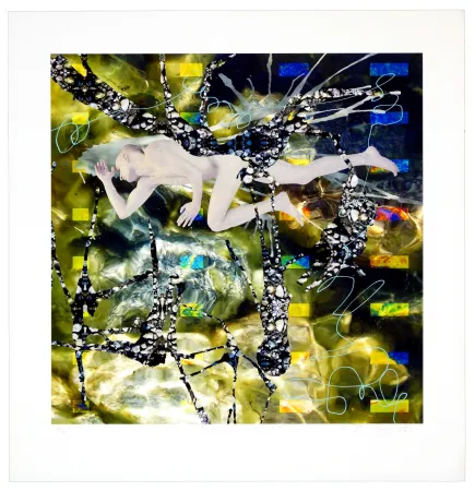 Lithografie Myrvold - Material connect VI