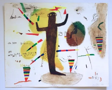 Lithografie Nalin - Kenny with soap and water