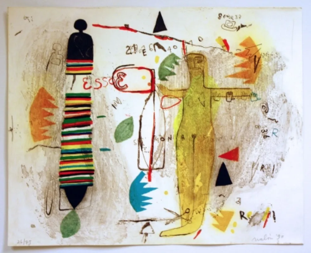 Lithografie Nalin - St Monica