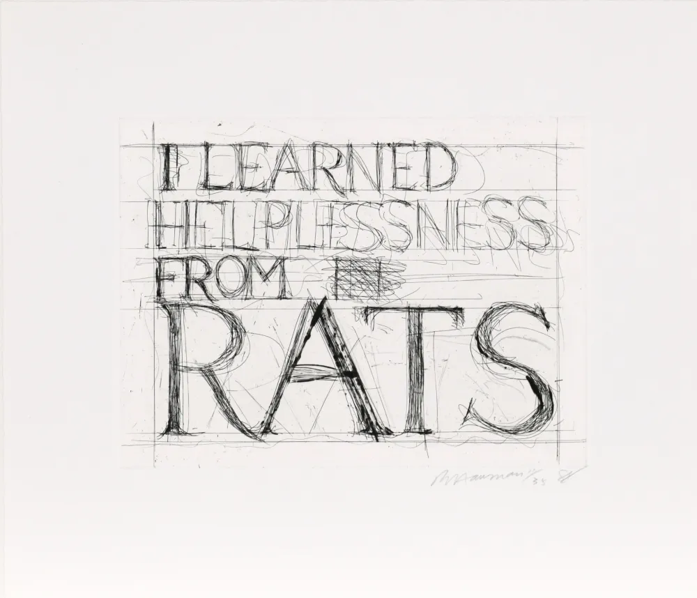 Ets Nauman - I Learned Helplessness from Rats