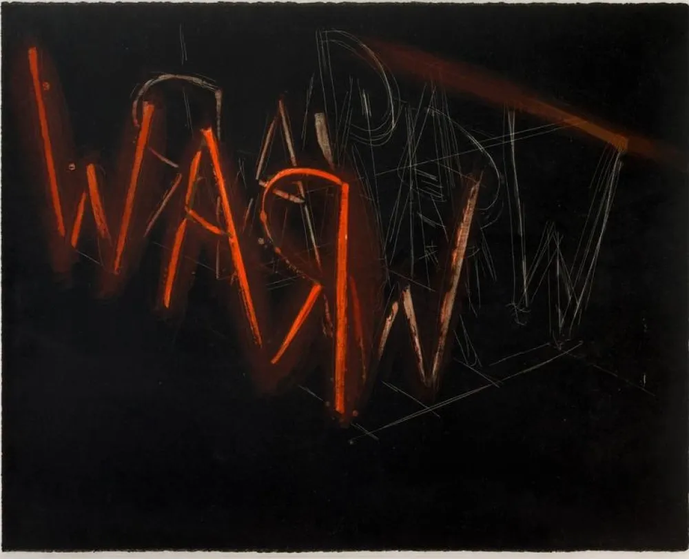 Lithografie Nauman - Raw War