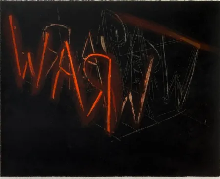 Lithografie Nauman - Raw War