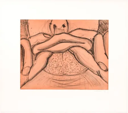 Ets Nauman - Soft Ground Etching - Coral