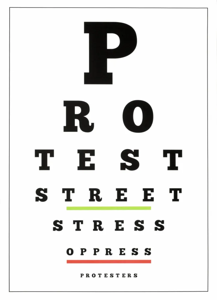 Lithografie Navarro - Carta visual (Protest)