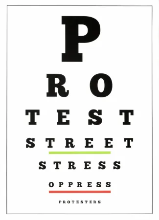 Lithografie Navarro - Carta visual (Protest)