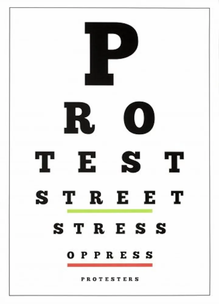 Lithografie Navarro - Carta Visual (Protest)