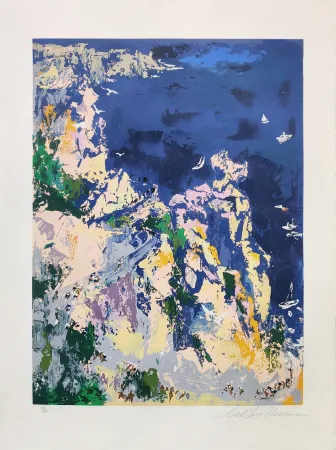 Houtsnede Neiman - BIKES AND BOATS