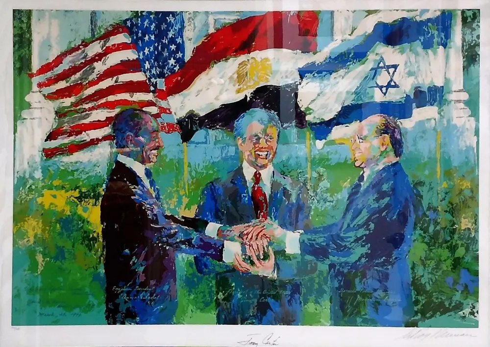 Zeefdruk Neiman - WHITE HOUSE SIGNING OF EGYPTIAN ISRAELI PEACE TREATY