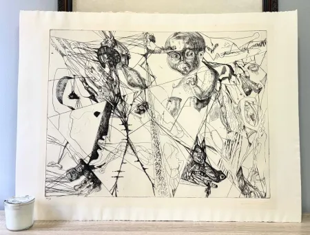 Gravure Neizvestny - To Ivan Petrovich Pavlov, Dedicated (Hommage aux Prix Nobel)