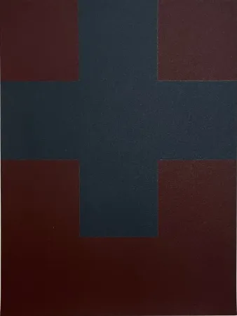 Zeefdruk Nemours - Composition III, 1989 - Hand-signed