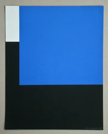 Zeefdruk Nemours - Espace bleu