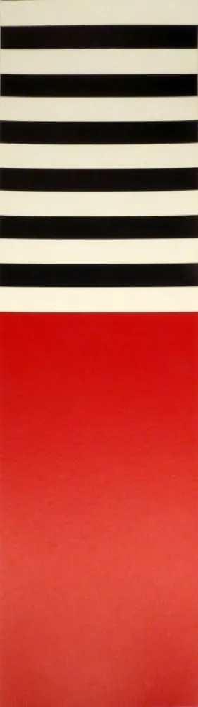 Zeefdruk Nemours - Rot – weiss – schwarz