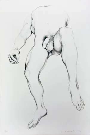 Lithografie Nesbitt - NUDE MALE 6