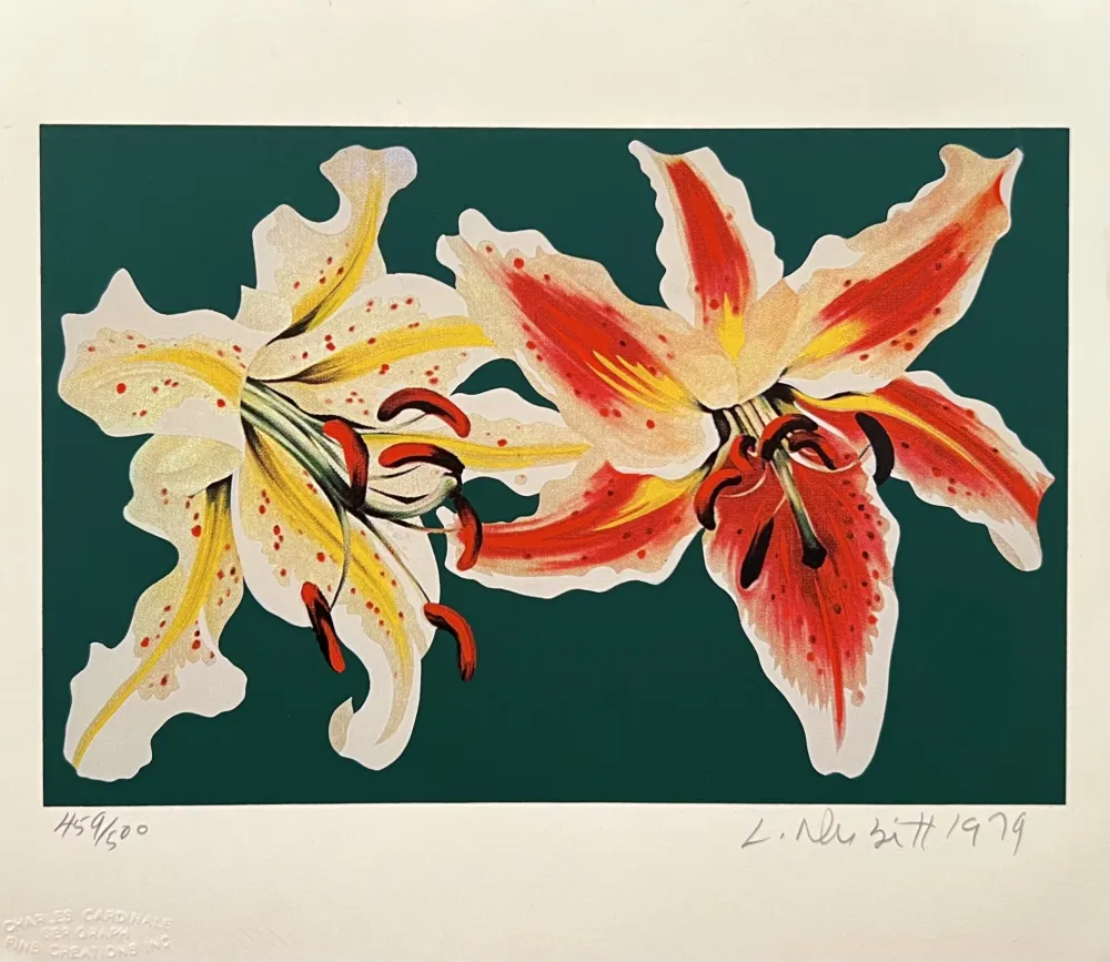 Zeefdruk Nesbitt - Untitled (Two Lilies)