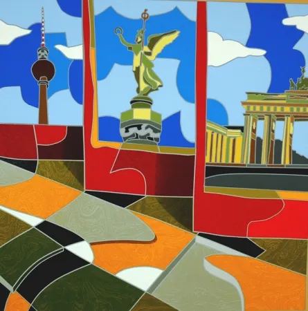 Zeefdruk Nespolo - Berlino