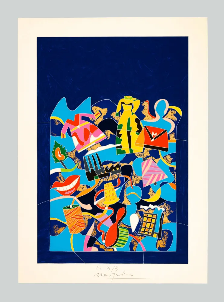 Zeefdruk Nespolo - Composizione