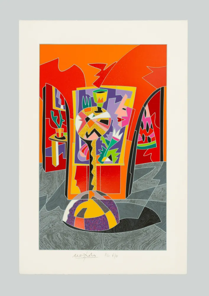 Zeefdruk Nespolo - Composizione