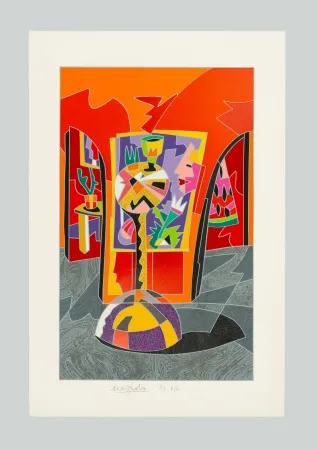 Zeefdruk Nespolo - Composizione