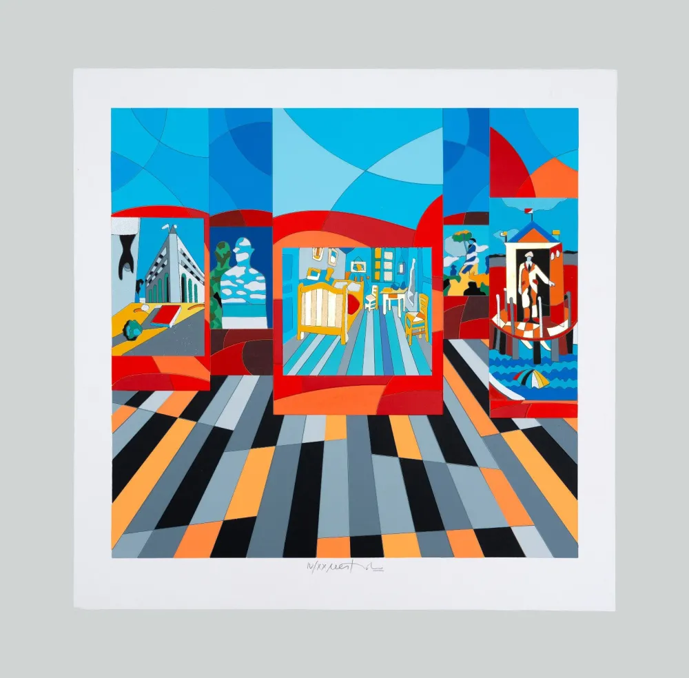 Zeefdruk Nespolo - Composizione