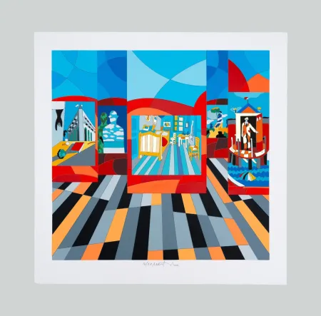 Zeefdruk Nespolo - Composizione