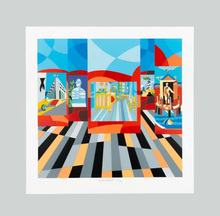 Zeefdruk Nespolo - Composizione