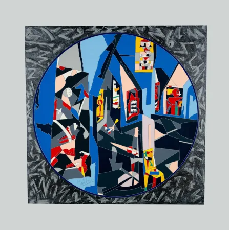 Zeefdruk Nespolo - Composizione