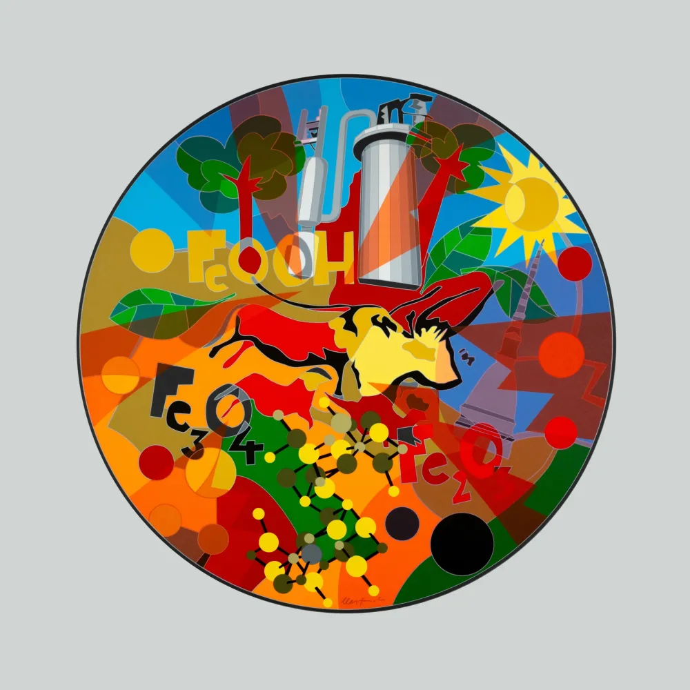 Zeefdruk Nespolo - Composizione