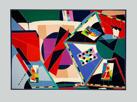 Zeefdruk Nespolo - Composizione