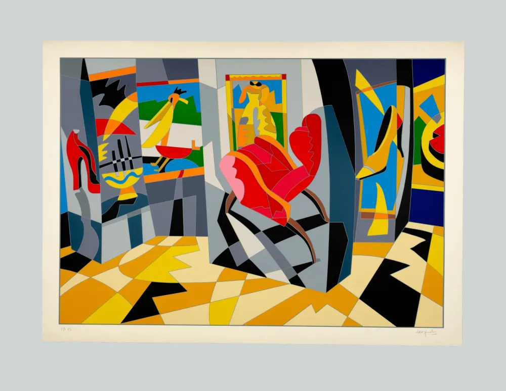 Zeefdruk Nespolo - Composizione