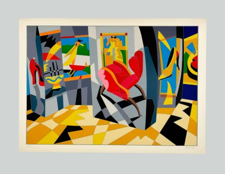 Zeefdruk Nespolo - Composizione