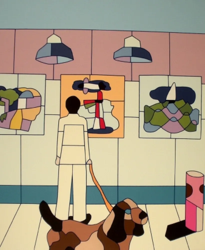 Lithografie Nespolo - Composizione 